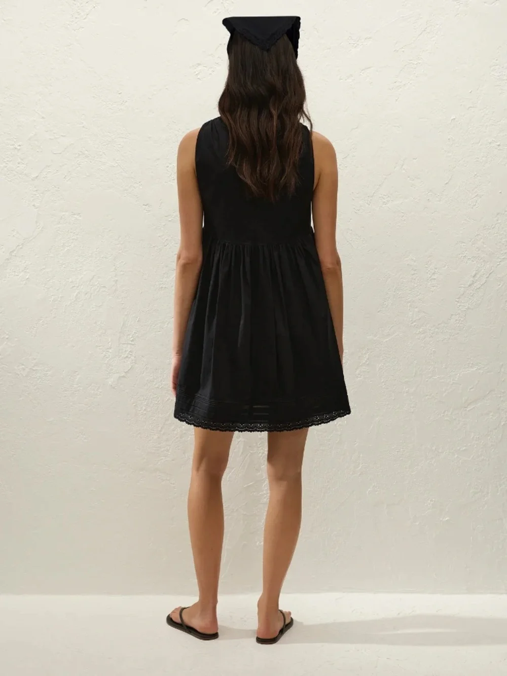 NWT FAITHFULL - DION FIORE LACE MINI DRESS / BLACK - Picture 4 of 4